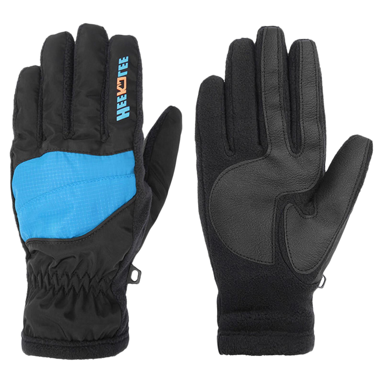 1 Pair Durable Waterproof Winter Warm Touch Screen Gloves for Cycling Running 