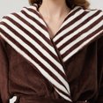 thumbnail image 7 of Jamicy Women's Sleep Robe Casual Striped Bath Robe Fleece Long Bathrobe Fluffy Plush Fuzzy Long Sleeve Soft Thick Warm, 7 of 7