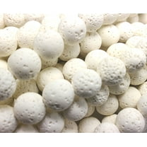 6mm White Lava Round Beads Genuine Gemstone Natural Jewelry Making