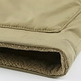 thumbnail image 4 of BiZtdJrK Mens Casual Outerwear Vest Lightweight Zip Up Fleece Sleeveless Jacket Outdoor Work Hiking Travel Golf Vest with Pockets Limited Time Sales Of The Day Khaki XXXL, 4 of 7