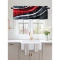 thumbnail image 2 of Valances for Windows Abstract Stitching Rod Pocket Cafe Window Treatments Valance Curtains for Kitchen Bathroom Laundry Basement Windows 56"x16", 2 of 9
