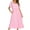 C-Pink, variant on Women's Cotton Victorian Nightgown Short Sleeve Sleep Dress Lace Frill Calf Length Square Neck Billowy Old Fashioned Pajama Shirt Summer Soft Sleepwear Long Nighty Pocket White Large
