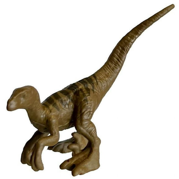 Jurassic Park 30th Anniversary Velociraptor Mini Figure (Brown & Dark Brown) (No Packaging)