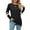 #1 Black, variant on SHIBEVER Fall Tops for Women Long Sleeve Shirts Casual V-neck Tunic Top Basic T Shirts Tees Striped Blouse Light Gray M
