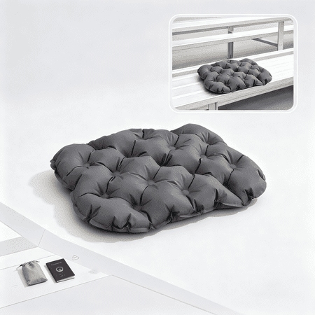 Inflatable Seat Cushion, Lightweight Portable Travel Cushion for Airplane, Stadium & Office, Fast Inflatable with Carry Storage
