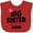 Red, variant on Inktastic Big Sister Again with Bow and Arrow Girls Baby Bib