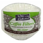 nicole home collection 02083 coffee filters, 300 count, white