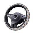 thumbnail image 4 of Elastic Steering Wheel Cover, Colored Casino Chips Stretch Thickening Car Steering Wheel Cover Women Men, Steering Wheel Protector Universal 15 in, 4 of 7