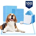 thumbnail image 1 of Woonono Puppy Pads Training Pads ,Super Absorbent,L,22"X 22",100 Count Disposable Dog Pee Pads, 1 of 6