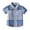 Blue, variant on Gubotare Shirt for Boys Boy's Toddler Kids Casual Short Sleeve Button Plaid Shirt (Bronze,Size 12-18 Months)