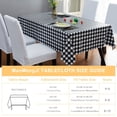 thumbnail image 4 of White Table Cloth Waterproof Oil Proof PVC Table Cover, Heavy Duty Easy Clean Wipeable Tablecloth for Outdoor Picnic/Kitchen Dining/Cafe Restaurant, 4 of 7