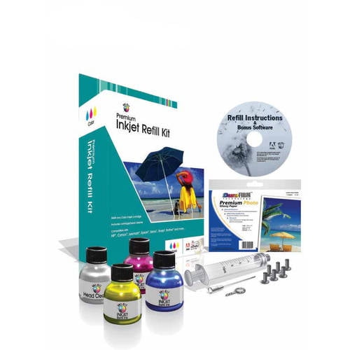 Universal Inkjet Ink Refill Kit, Color, Cyan, Magenta, Yellow