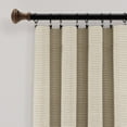 thumbnail image 4 of Lush Decor Farmhouse Button Stripe Cotton Rod Pocket Pair Window Panel, 40" x 84", 4 of 11