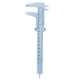 thumbnail image 2 of Eigraketly Calibrador Vernier de 150mm, calibre de plástico, micrómetro de diámetro de apertura de doble escala, herramienta de medición, Medidores de medidas dimensionales Azul, 2 of 6