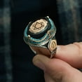 thumbnail image 2 of Seal of Solomon-Star of David Ring-Handmade Mens Ring-Aging Style-Signet Ring Mens-Jewelry Gift For Mens-Silver Rings for Men, 2 of 2