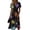 Purple, variant on Halloween Costume Dresses for Women Short Sleeve V Neck Flowy Sundress Halloween Print Lightweight Outfit Wedding Guest Halloween Party Wear
