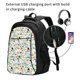 thumbnail image 2 of Balery Cartoon Dinosaur Mochila con carga USB para hombre y mujer - Mochila impermeable y antirrobo para laptop con puerto USB para viajes, trabajo, 2 of 7