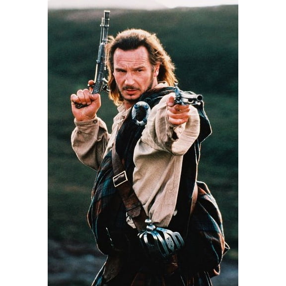 Liam Neeson Rob Roy With Gun 24x36 Poster