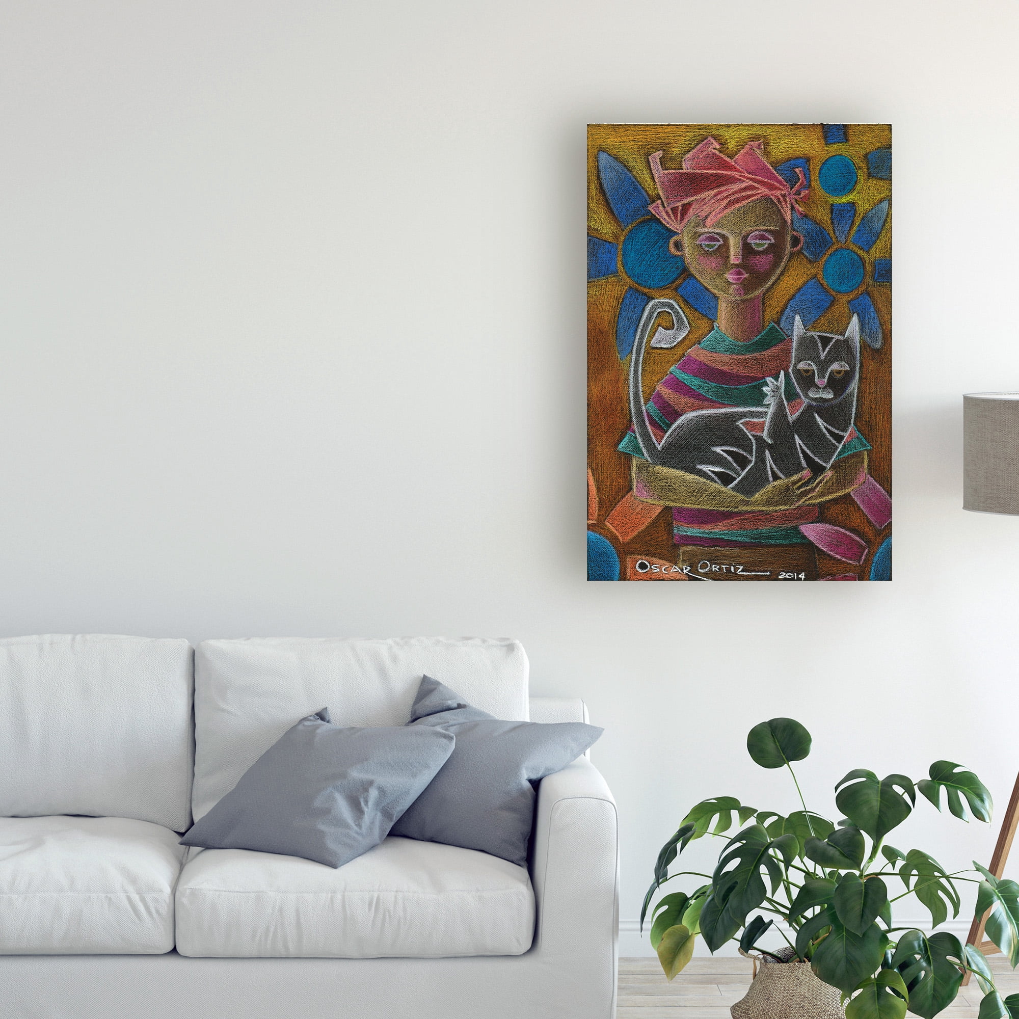Trademark Fine Art 'I Found This Kid And Im Keeping It' Canvas Art by Oscar Ortiz