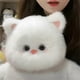 thumbnail image 1 of Kitten Super Soft Soothing Sleeping Animal Doll Gray, 1 of 5