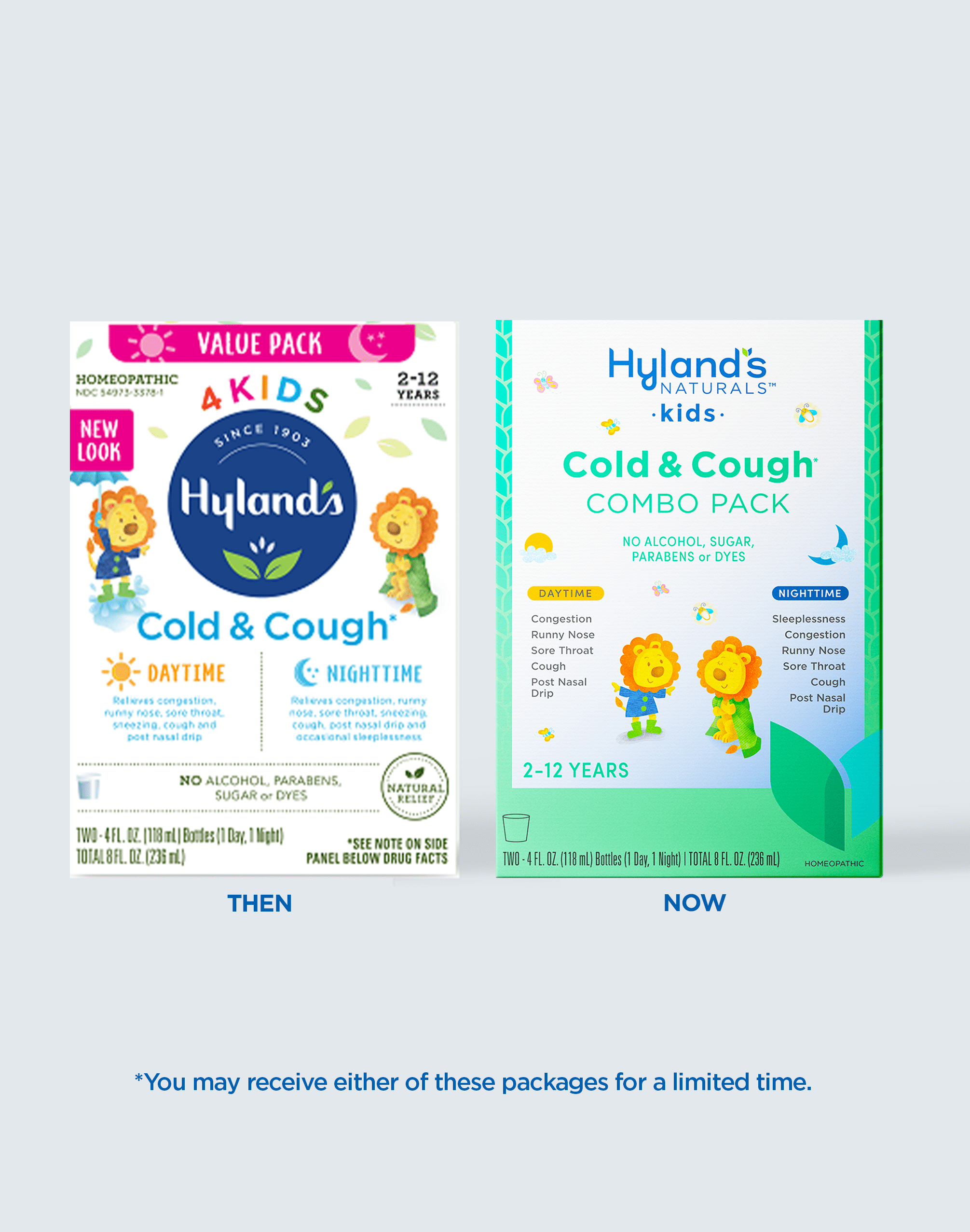 Hyland's Naturals Kids Cold & Cough Day and Night Value Pack, 8 Fluid Ounces