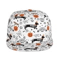 thumbnail image 2 of Haiem Halloween Dachshund Classic Snapback Cap Flat Bill Hat Baseball Cap Adjustable Size Cotton Dad Hat, 2 of 9