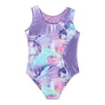 thumbnail image 6 of Hansber Kids Girls Metallic 2 Pcs Athletic Biketard Ballet Gymnatics Leotard with Shorts Active Colorful Shadow 6, 6 of 9