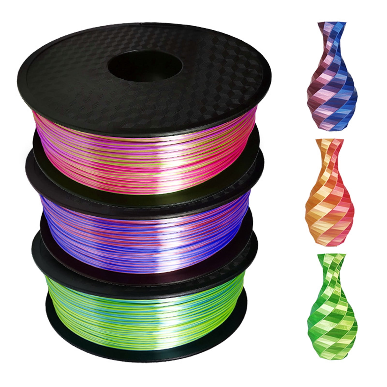 PLA Filament for 3D Printers 1.75mm 1.5KG Pla Silk Two-color Printing