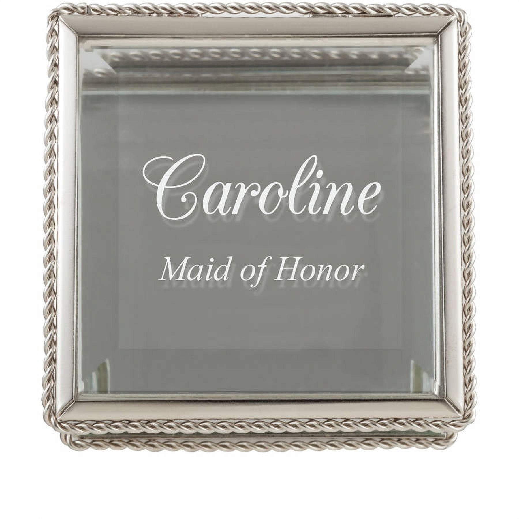 For Her Personalized Glass Keepsake Box