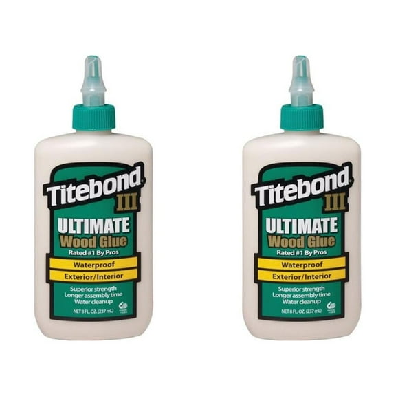 Franklin Titebond III Ultimate Wood Glue, 8 Oz, Bottle, Brown, Liquid - 1413 (2)