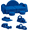 Blue, variant on Hironpal 12 PCS Modular Kids Play Couch,Foam Toddler Sofa for Boys & Girls,DIY Creativing Kids Sofa for Playroom,Multicolor