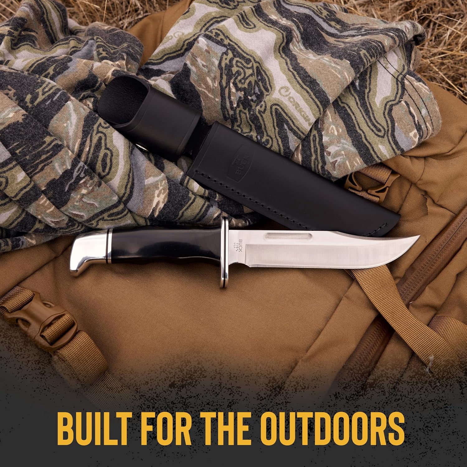 Buck Knives 119 Special Hunting Knife, 6" Fixed Blade, Phenolic Handle, 7.5 oz