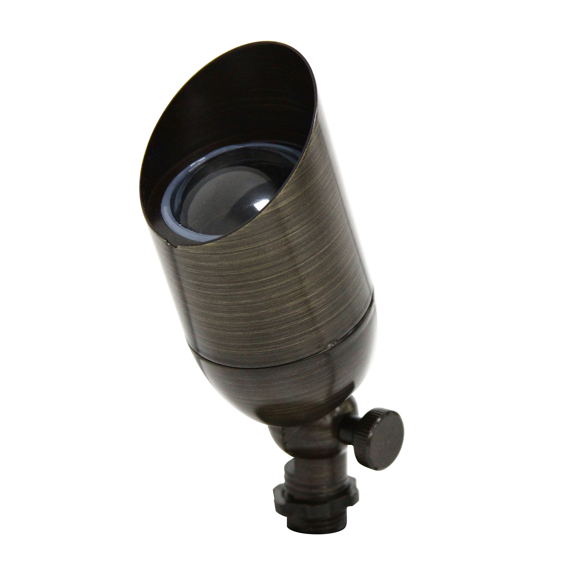 LNC 6W Solid Bronze LED Outdoor Spotlight 2700K Warm White 490 Lumens for Low Voltage Landscape Lighting of Yard, Lawn, Garden, Patio, Trees & House