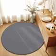 thumbnail image 2 of Round Rug 4ft Area Rug, Pure Color Light Gray Area Rugs for Living Room Bedroom, Minimalist Style Grey Floor Mat Non-Slip Non-Shedding Carpet Indoor Accent Rugs, 2 of 9