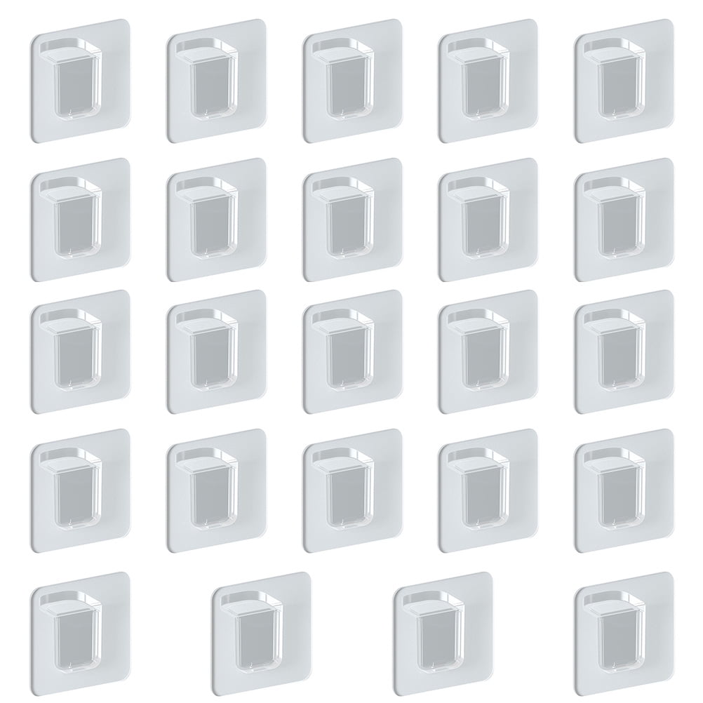 Hemoton 48 Pcs Clear Partition Holders Cabinet Shelf Support Brackets for Home Storage Organizers and Clapboard Dividers