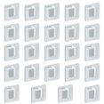 thumbnail image 1 of HEALEEP 24Set Closet Load-Carrying Bracket Transparent ABS for Wall Racks and Storage Shelves Usage, 1 of 8
