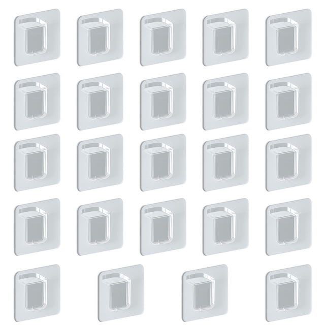 HEALEEP 24Set Closet Load-Carrying Bracket Transparent ABS for Wall Racks and Storage Shelves Usage