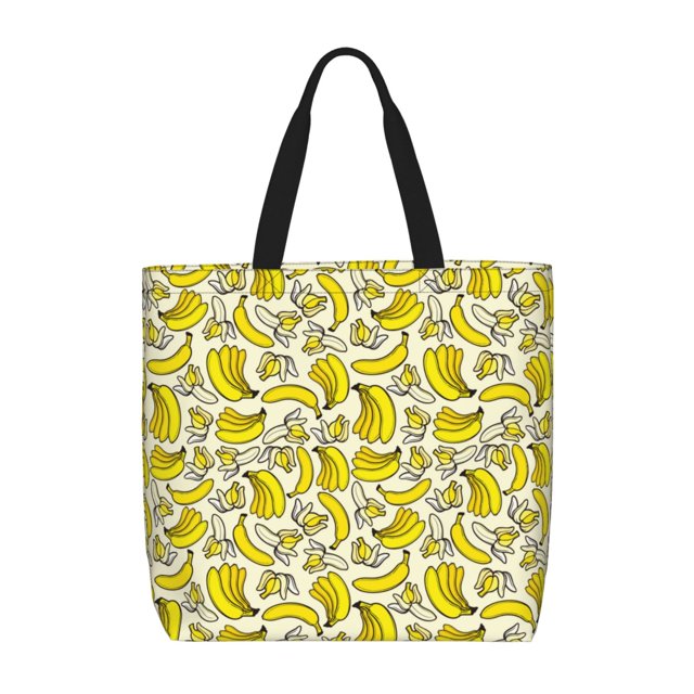 Balery Banana Bolsa de Mano para Mujeres con Cremallera, Bolsa de Gimnasio con Compartimentos, Bolsa para Laptop, Bolsa para Trabajo