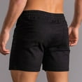 thumbnail image 5 of Bzhegqhd Men's Three-point Cotton Casual Athletic Shorts, Solid Color Mid-Rise Drawstring Waist with Pockets, Quick-Dry Gym Running Summer Shorts, 5 of 6