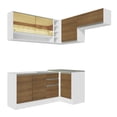 thumbnail image 5 of Cocina Integral Completa Esquinera Madesa Glamy 349cm 06 - Blanco/Marrón Madesa GCGL349006, 5 of 5