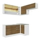 thumbnail image 5 of Cocina Integral Completa Esquinera Madesa Glamy 349cm 06 - Blanco/Marrón Madesa GCGL349006, 5 of 5