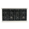 thumbnail image 3 of 48 in. 6.7 cu. ft. Dual Fuel Range for Natural Gas in Stainless Steel, 3 of 14