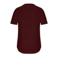 thumbnail image 6 of Mittory Women Summer Casual V Neckline Chiffon Blouses Loose Tunic Short Sleeve Tops, 6 of 8