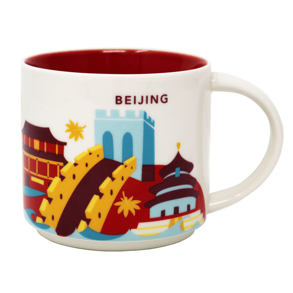 Starbucks You Are Here Series Beijing Ceramic Mug, 14 Oz