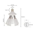 thumbnail image 3 of facefd E27 Splitter 220V 3A Lamp Bulb Socket Converter Light Adapter Improvement Plastic Portable Holder Warehouse Accessory 1 to 5, 3 of 9