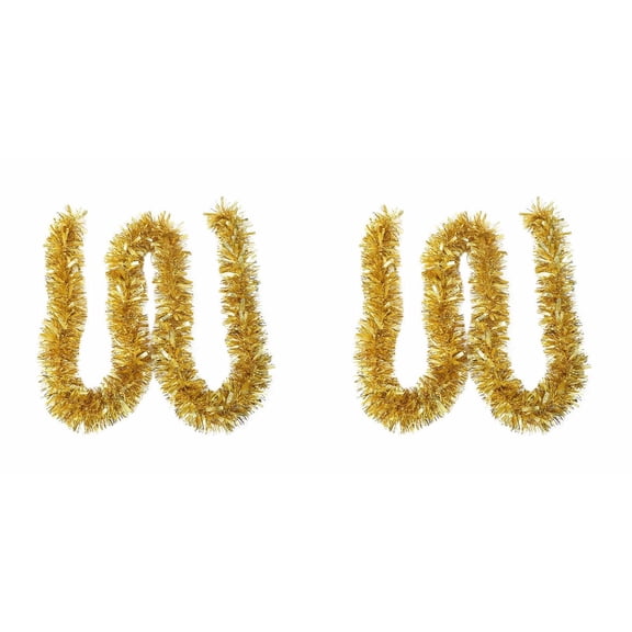 4PCS Hanging Metallic Tinsel Garland Sparkly Foil Twist Streamer for Christmas Halloween Party Decor Indoor and Outdoor,Festive Ornaments for Parade Floats New Year Wedding Party Supplies