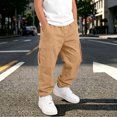 thumbnail image 5 of Angala Big Boys Cargo Pants Straight Leg With Pockets Fall Casual Boys Baggy Trousers Size 11-12 Years Khaki, 5 of 8