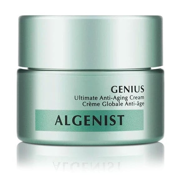 Algenist GENIUS Ultimate Anti-Aging Cream, Travel Size - Vegan Firming & Smoothing Moisturizer with Alguronic Acid & Microalgae Oil - Non-Comedogenic & Hypoallergenic Skincare