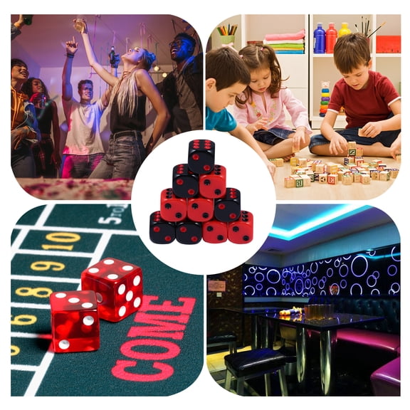 ELAYARD 24 Pieces Assorted Color Game Dice Set for Gamers Game Night and KTV Fun