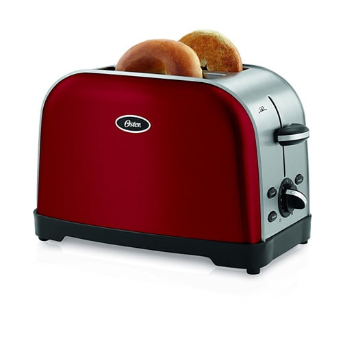 Oster 2Slice Toaster Red Metallic